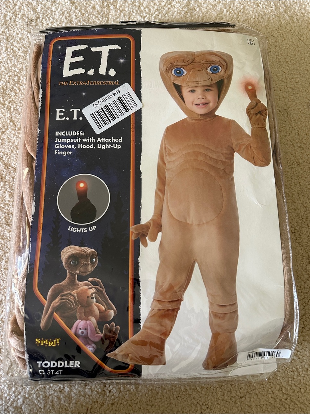 Spirit E.T. Toddler Costume in Brown and Blue - Picture 1 of 3